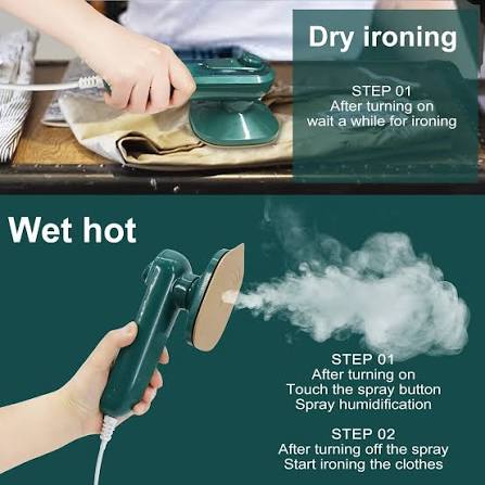 Portable Steam Iron | Professional Travelling Iron With Box | Steam Iron With Spray