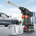 Automatic Cordless Car Wash Spray Gun | 48V High Pressure Lithium Battery | Wireless Foam Jet Washer With Box (Double Battery)