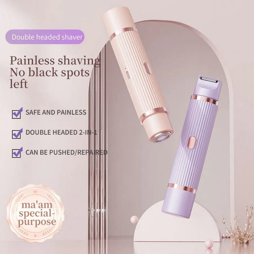 2-in-1 Dual Head Shaver & Electric Trimmer for Women - High Quality