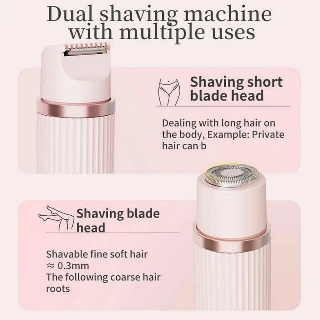 2-in-1 Dual Head Shaver & Electric Trimmer for Women - High Quality