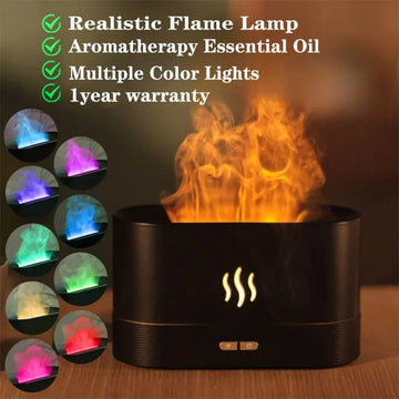 Portable Flame Air Diffuser-Noiseless Aroma Diffuser