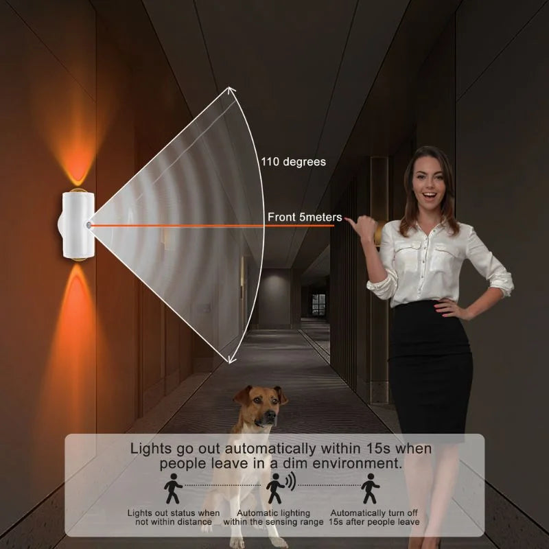 LED Night Light with Motion Sensor | Rechargeable Wireless Wall Lamp | Dimmable Smart Night Light