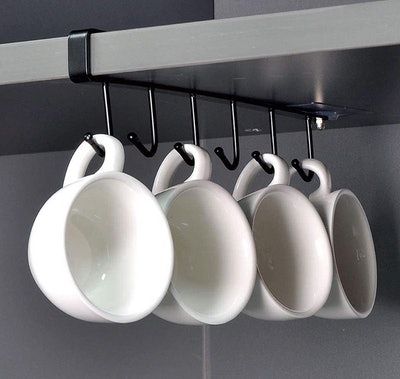 10 hooks Mug Cups Wine Glasses Storage Hooks Kitchen Utensil Ties Belt