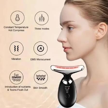 Rechargeable Face Massager Against Wrinkles, Face Beauty Device, Electric Face Massager Anti-Wrinkle with 3 Modes
