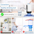Automatic Water Pump Dispenser Rechargeable Portable USB Pump For Standard Water Bottles With Quick Water Flow For Home Office And Outdoor Use