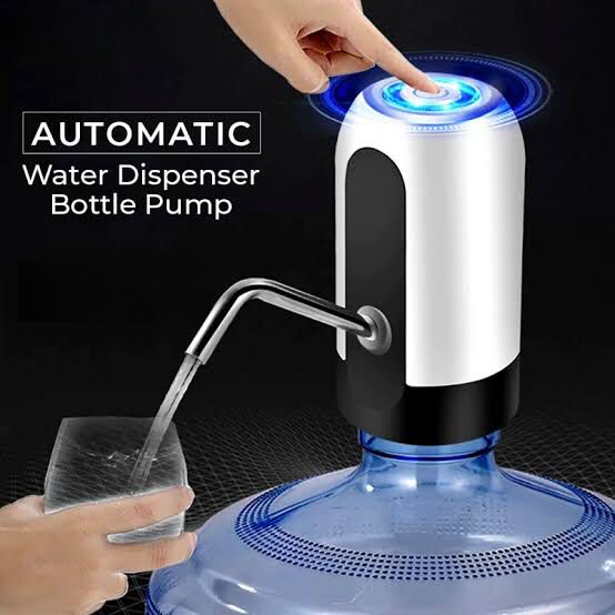 Automatic Water Pump Dispenser Rechargeable Portable USB Pump For Standard Water Bottles With Quick Water Flow For Home Office And Outdoor Use