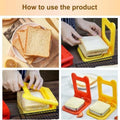 2-in-1 Sandwich Cutter & Sealer | Kids Bread Cutter, Decruster & Uncrustable Sandwich Maker | Random Color