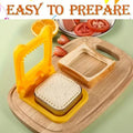 2-in-1 Sandwich Cutter & Sealer | Kids Bread Cutter, Decruster & Uncrustable Sandwich Maker | Random Color